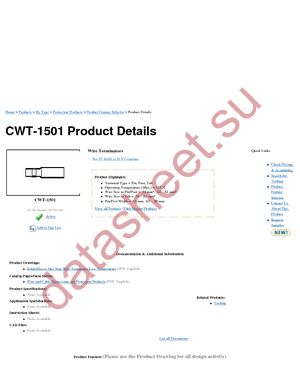 CWT-1501 datasheet  